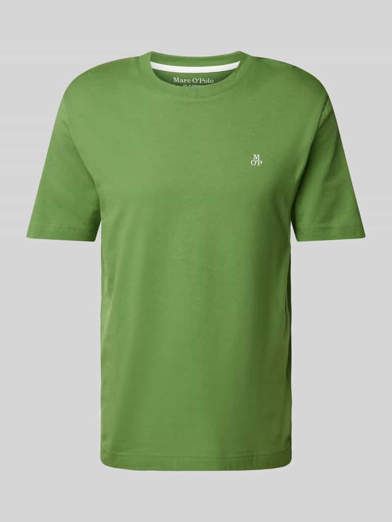 Marc O'Polo Regular fit T-shirt van puur katoen met logoprint