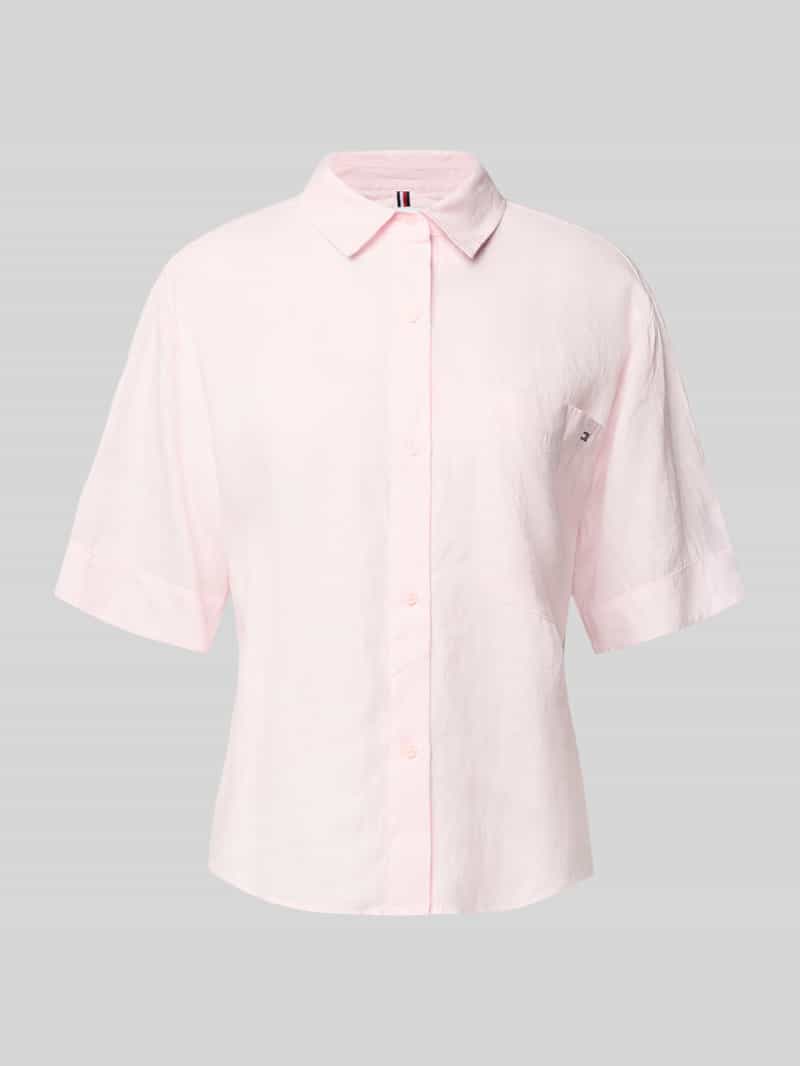 Tommy Hilfiger Relaxed fit overhemdblouse van puur linnen