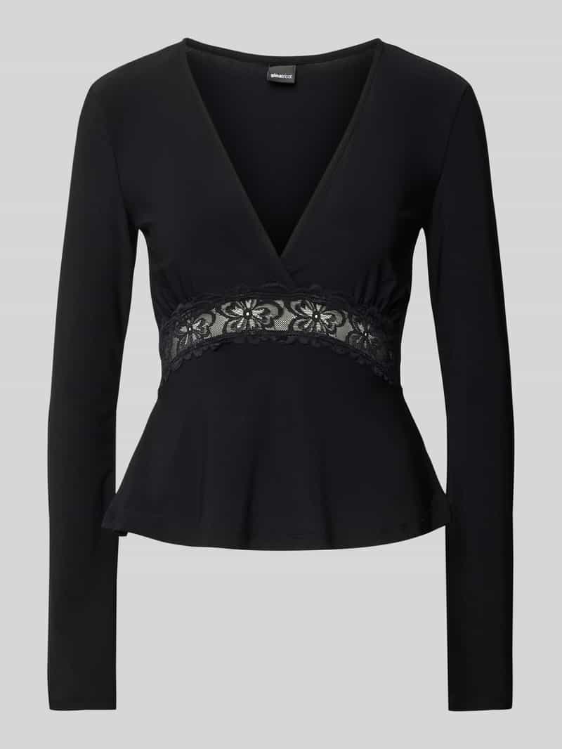 Gina Tricot Shirt met lange mouwen en kant