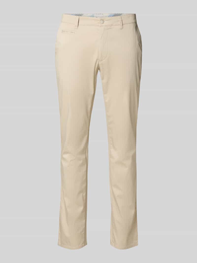 BRAX Regular fit chino met structuurmotief model 'FABIO'