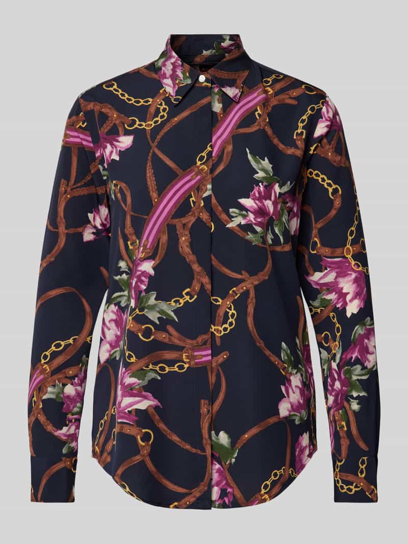 Lauren Ralph Lauren Blouse met blinde knoopsluiting model 'KRISTY'