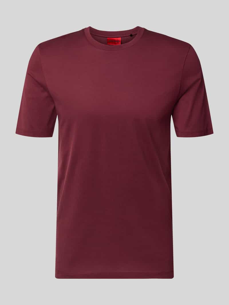 HUGO Slim fit T-shirt van puur katoen model 'DIMERSTEE'