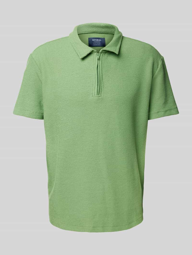 MCNEAL Regular fit poloshirt met ritssluiting