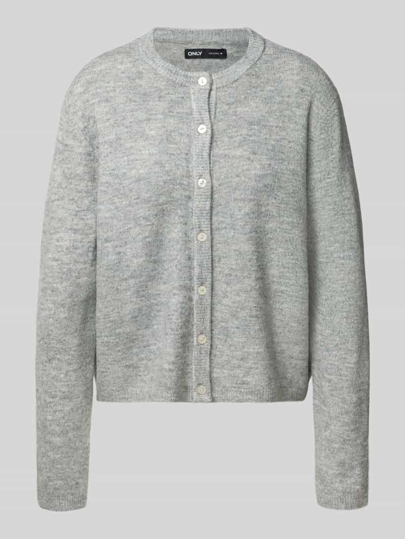 Only Loose fit gebreid jack met knoopsluiting model 'SIMONI'