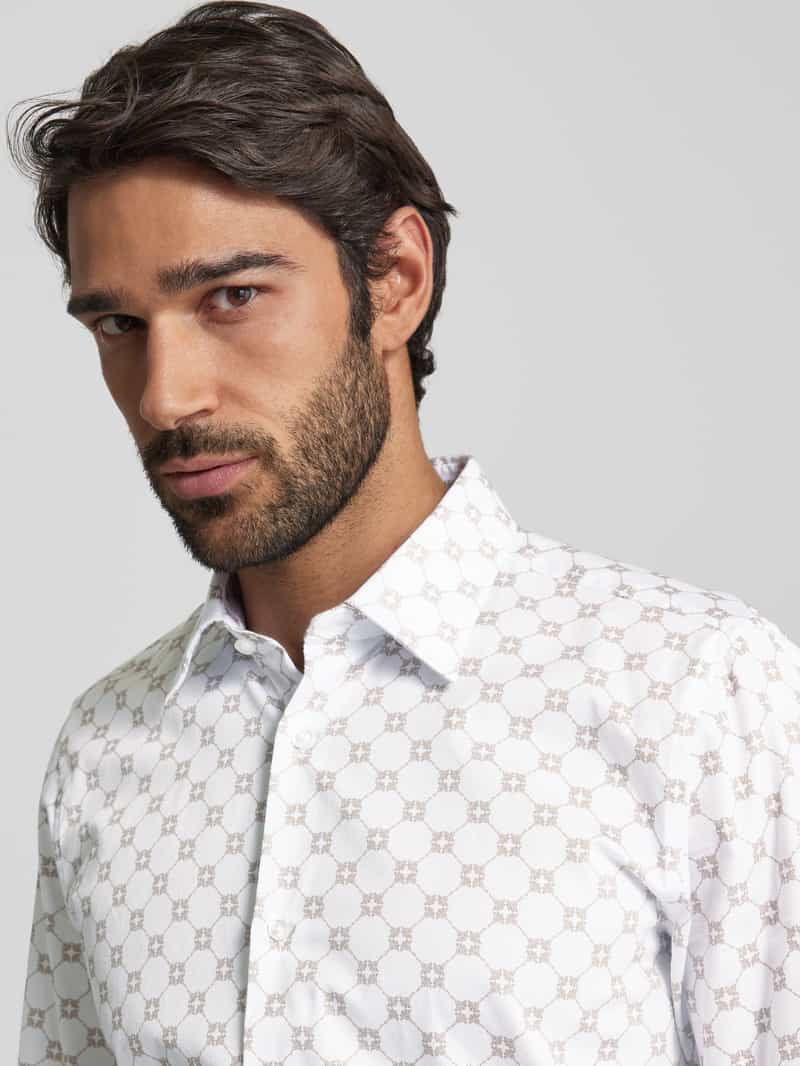 JOOP! Collection Slim fit zakelijk overhemd met kentkraag model 'Pierce'