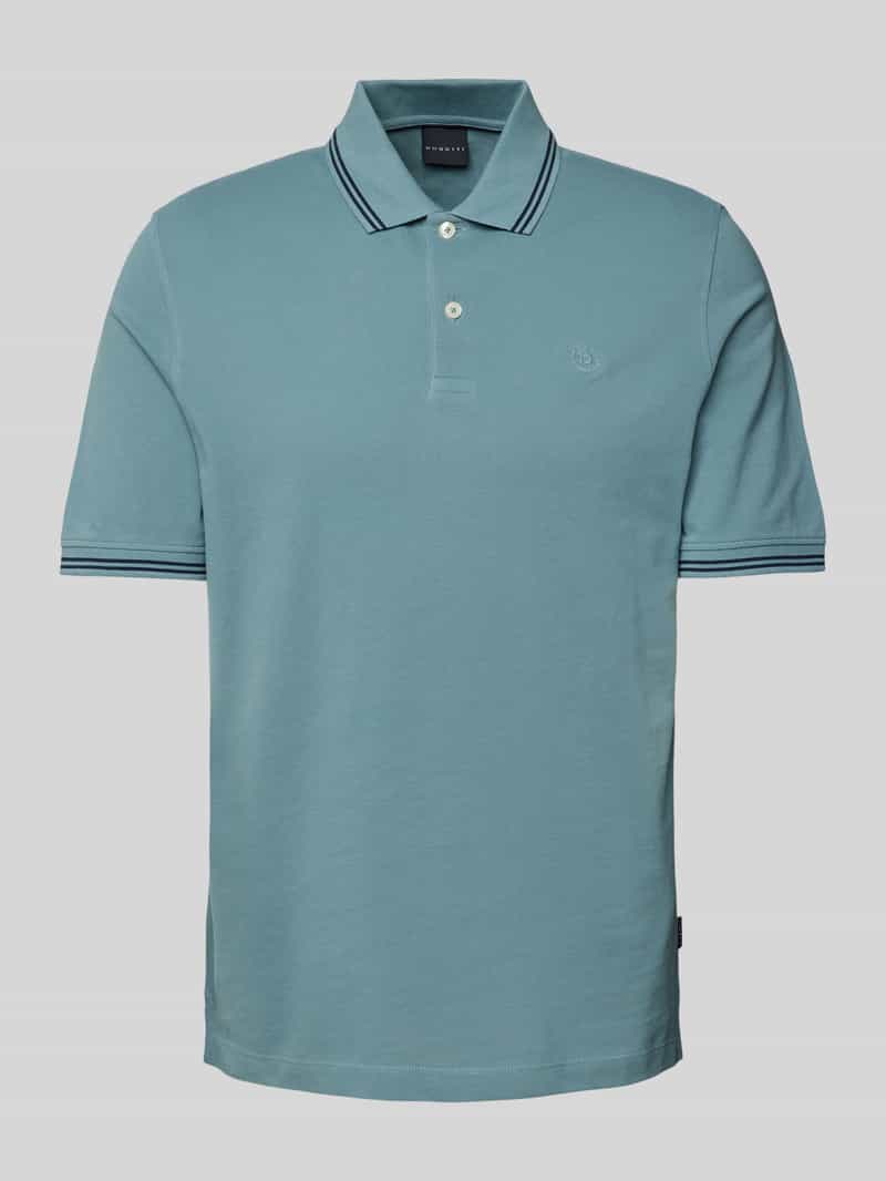 Bugatti Regular fit poloshirt met labeldetail