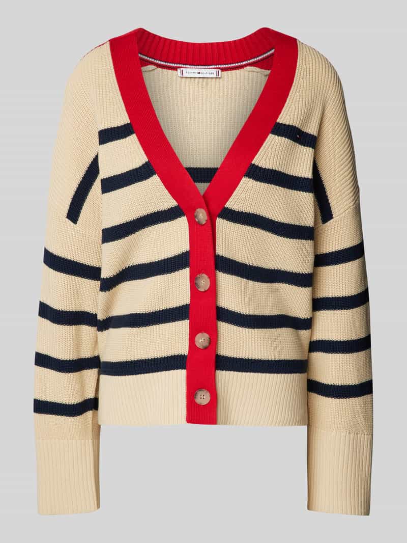 Tommy Hilfiger Relaxed fit cardigan van puur katoen