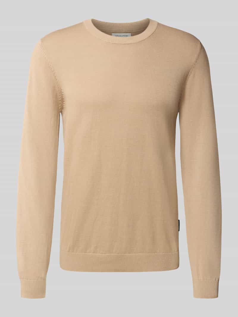 casual friday Gebreide pullover met ronde hals model 'OSVALD'
