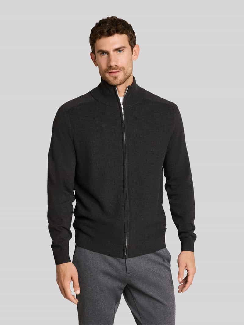 Tom Tailor Regular fit gebreid jack van puur katoen