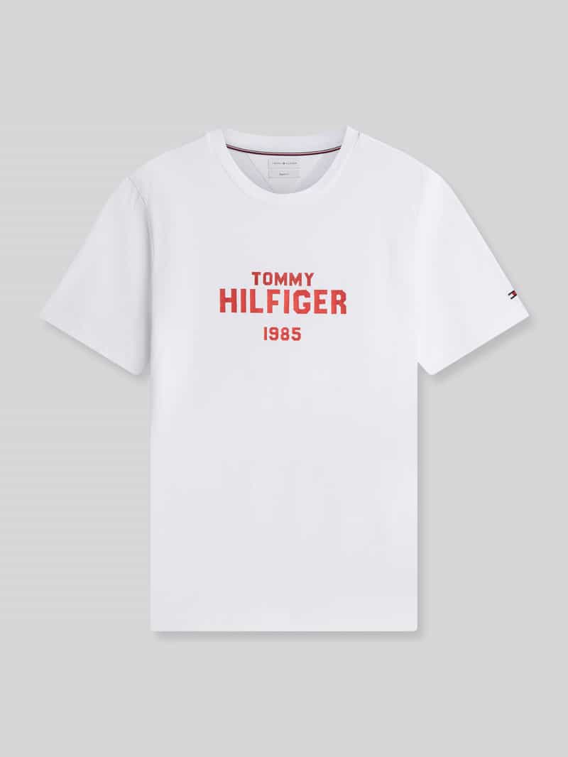 Tommy Hilfiger Regular fit t-shirt van puur katoen