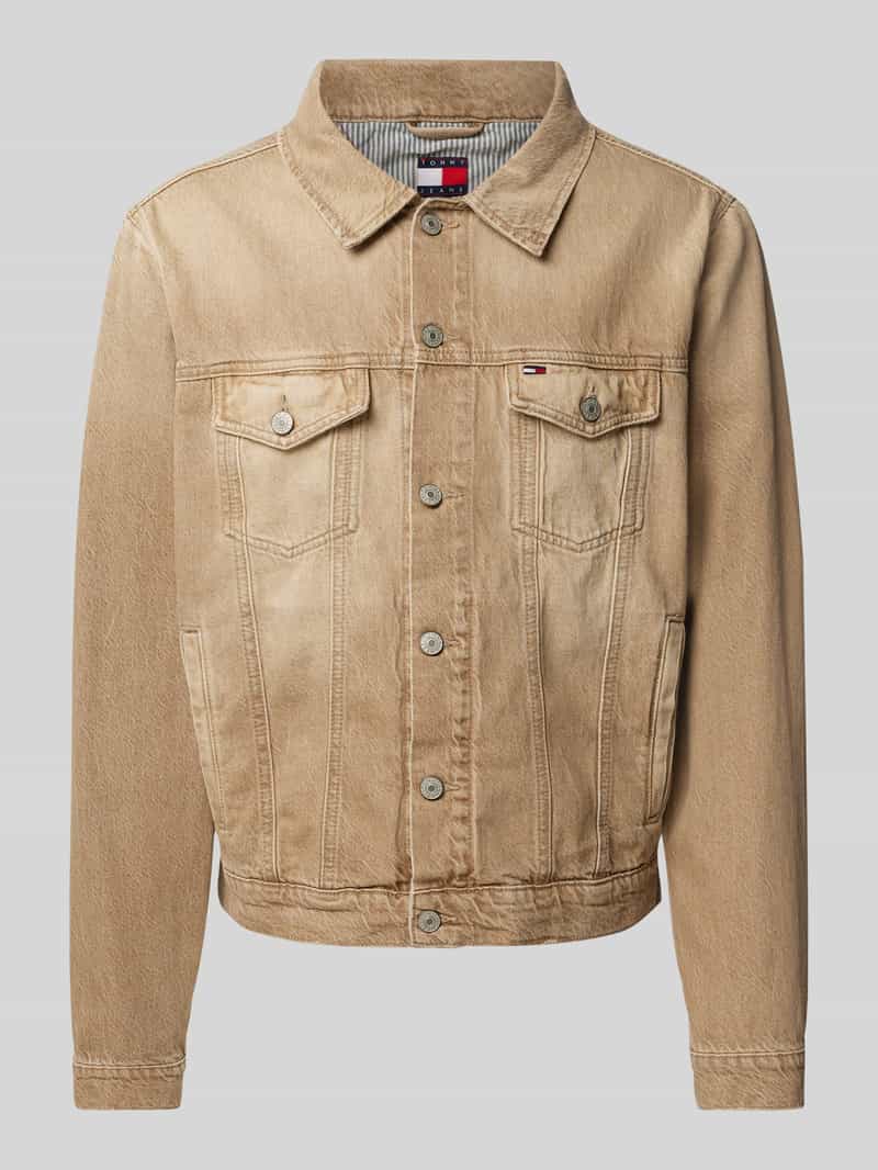 Tommy Jeans Regular fit jeansjack van puur katoen model 'RYAN'