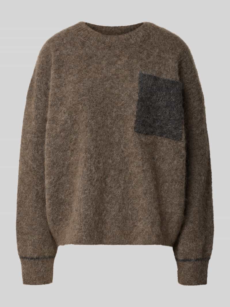MOS MOSH Gebreide pullover van mohairmix model 'Alila'