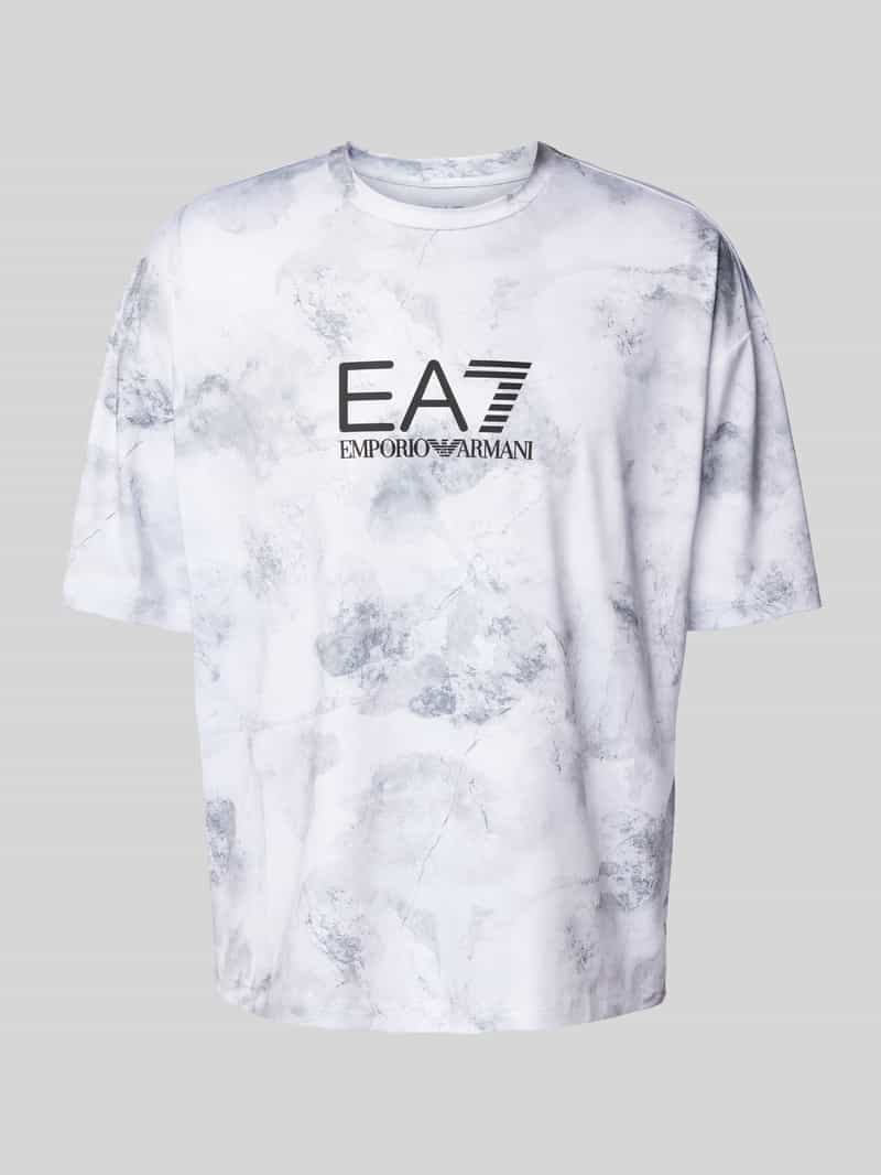 EA7 Emporio Armani T-shirt met labelprint model 'VENTUS'