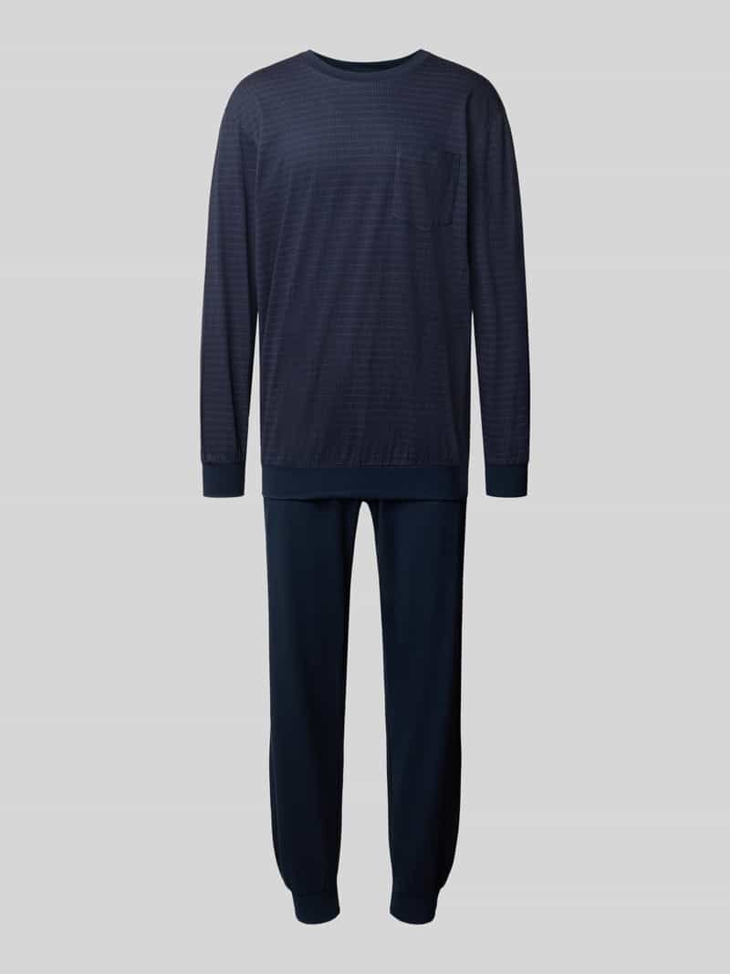 Schiesser Regular fit pyjamaset van puur katoen