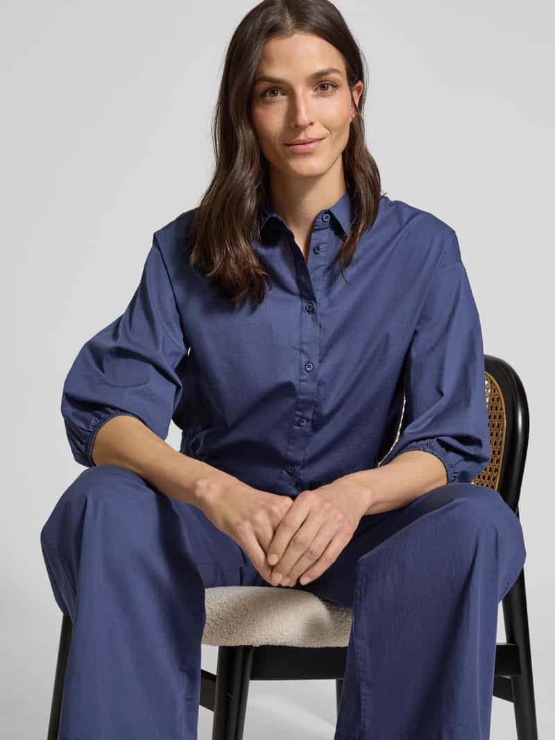 Emily Van den Bergh Relaxed fit overhemdblouse met elastische zomen