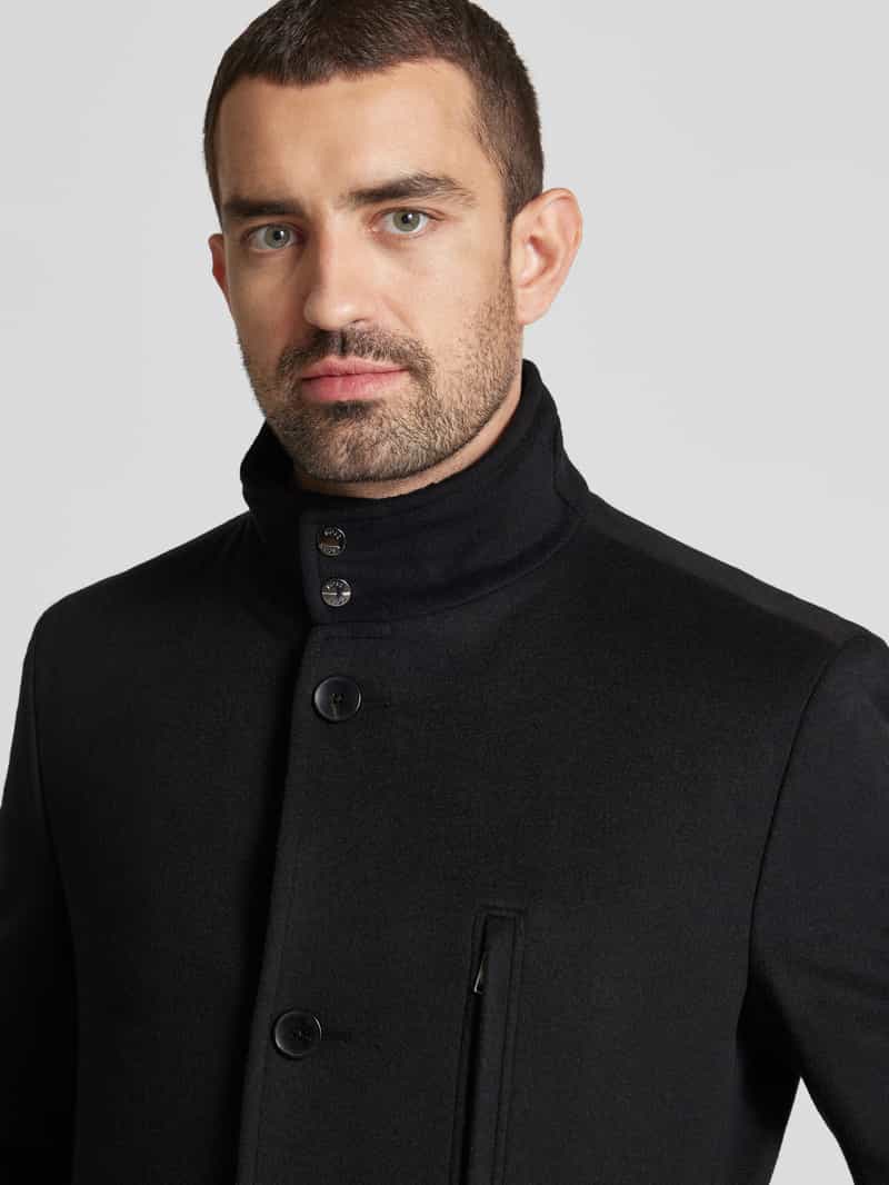 Boss Lange jas met opstaande kraag model 'Hyde'
