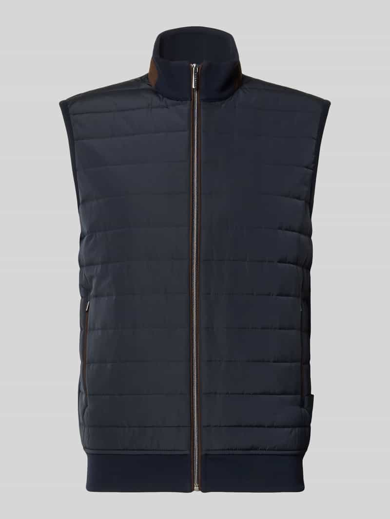 Bugatti Bodywarmer met opstaande kraag en steekzakken