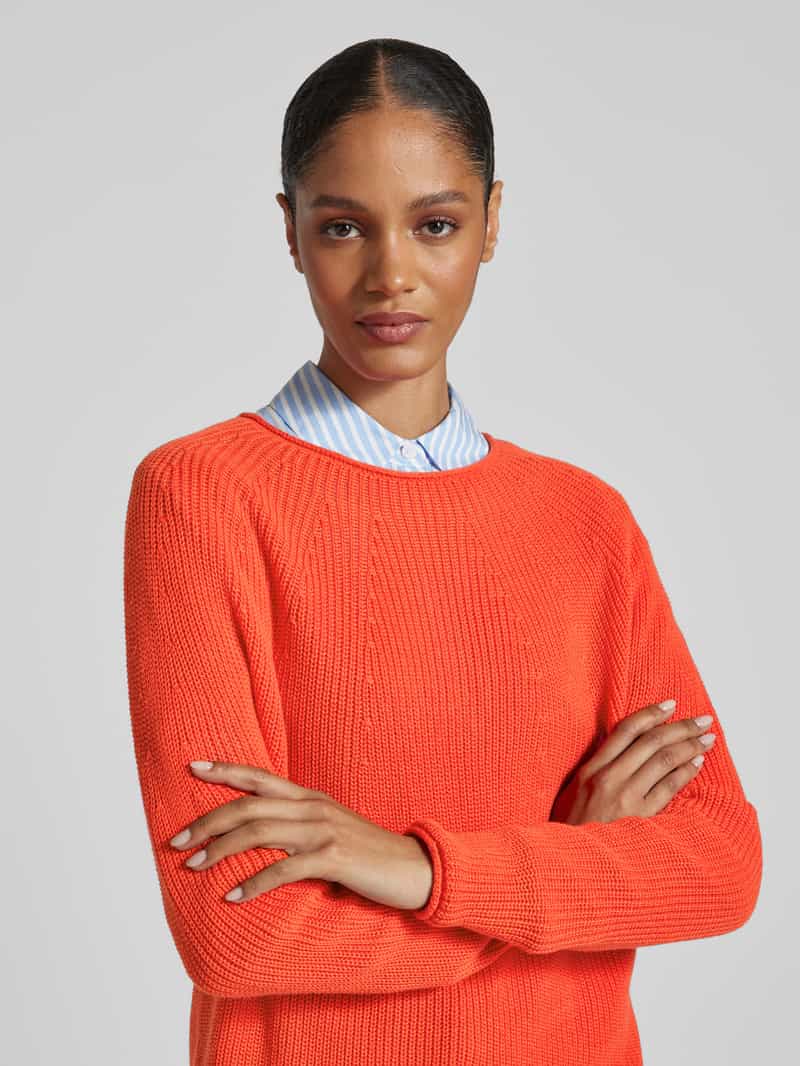 Rich & Royal Gebreide pullover met ronde hals