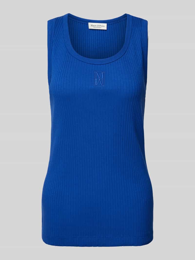 Marc O'Polo Nauwsluitende tanktop van katoenmix met logostitching