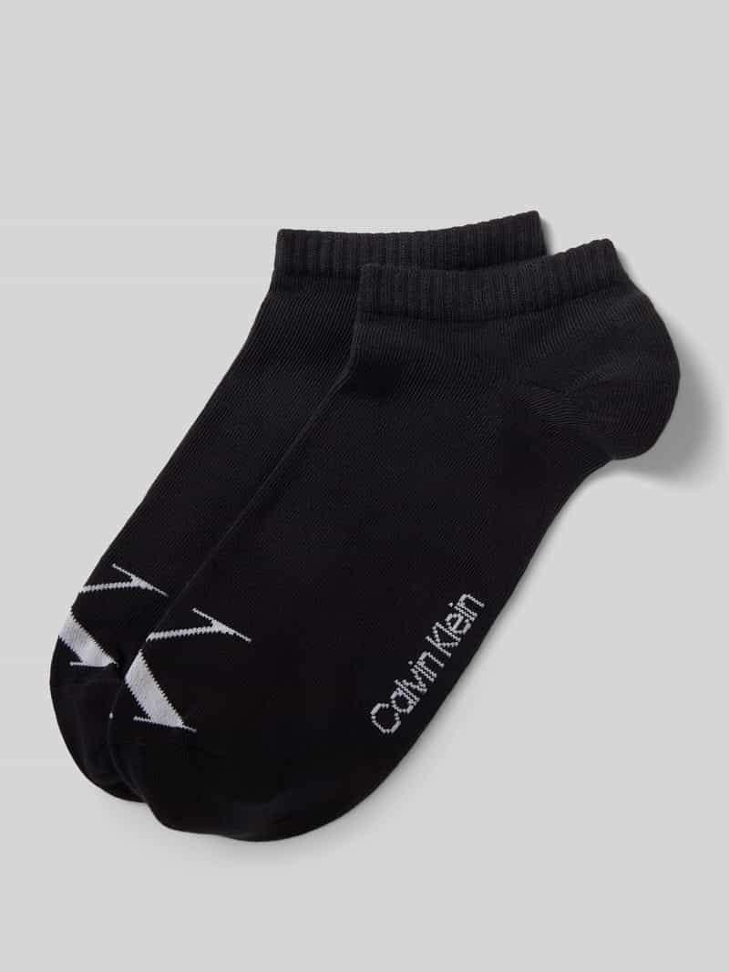 Calvin Klein Jeans Sokken met labelprint in een set van 2 paar
