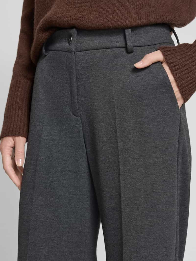 BRAX Straight fit bandplooibroek van viscosemix model 'STYLE.MAINE'
