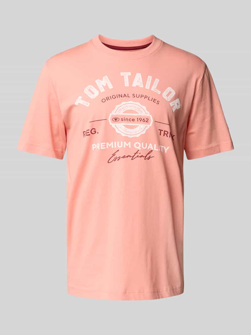 Tom Tailor Regular fit T-shirt van puur katoen