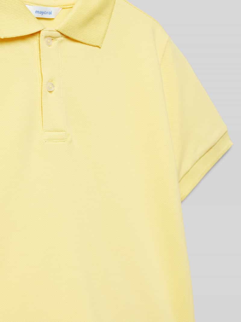 Mayoral Regular fit poloshirt met labelstitching