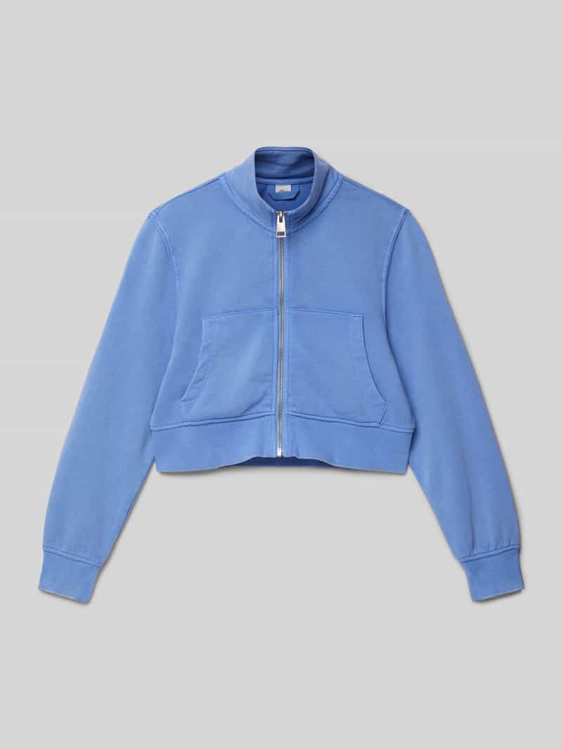 s.Oliver RED LABEL Boxy fit sweatjack van katoenmix met garment dye