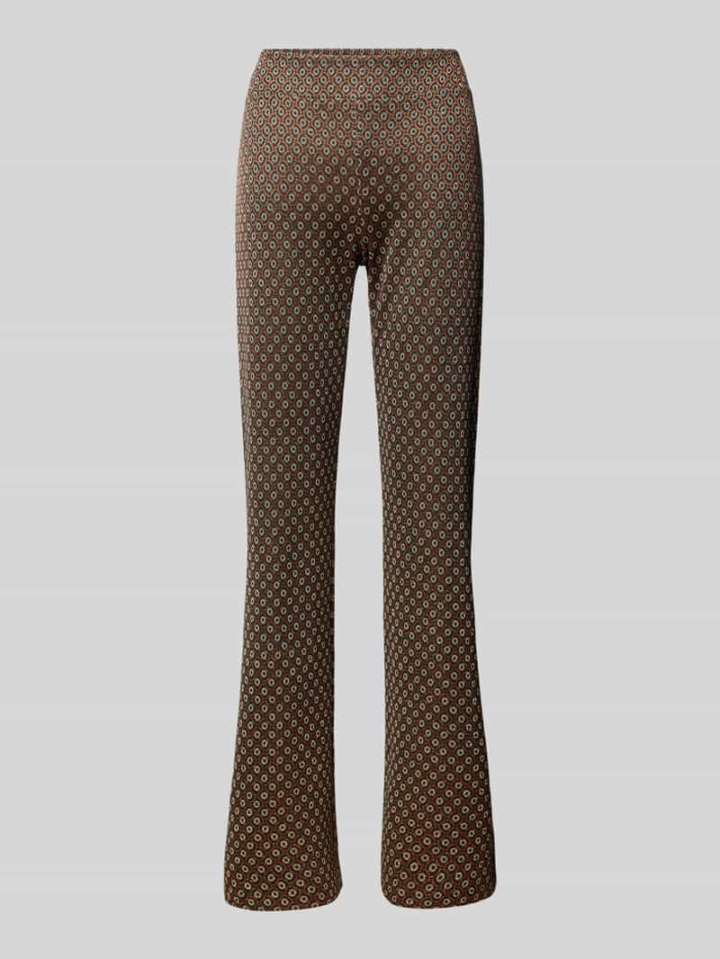 Relaxed fit stoffen broek met elastische band