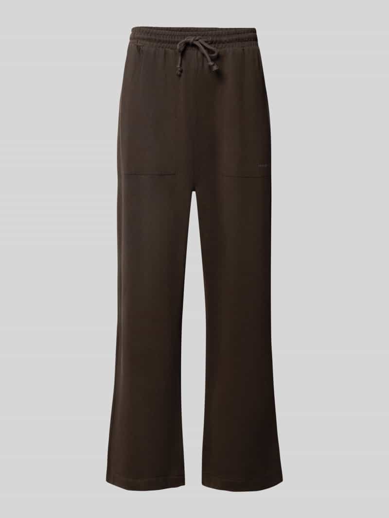 Regular fit sweatbroek van mix van katoen en modal