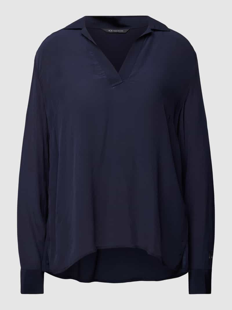 Armani Exchange Blouse met reverskraag