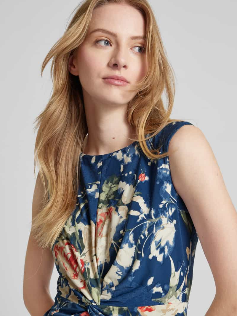 Lauren Ralph Lauren Midi-jurk met knoopdetail model 'TESSANNE'