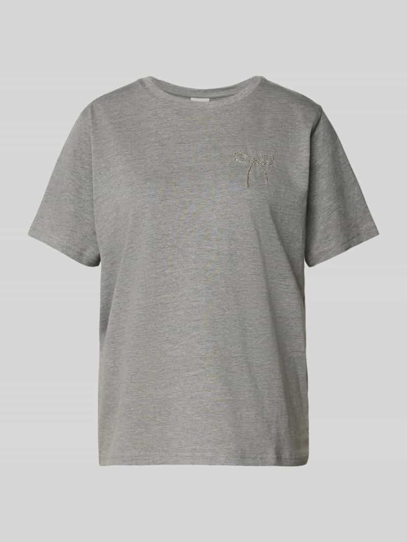 Ichi T-shirt met applicatie model 'NYNNA'