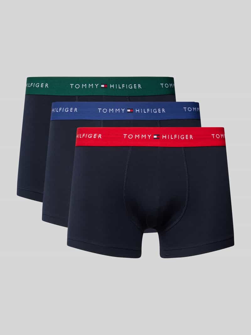 Tommy Hilfiger Boxershort met elastische band met logo in een set van 3 stuks