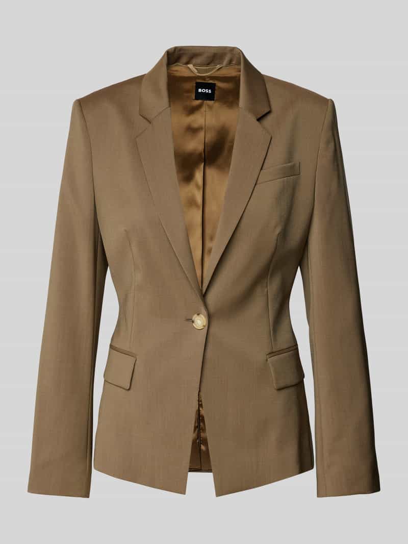 Boss Blazer met paspelzak op de borst model 'Jia'