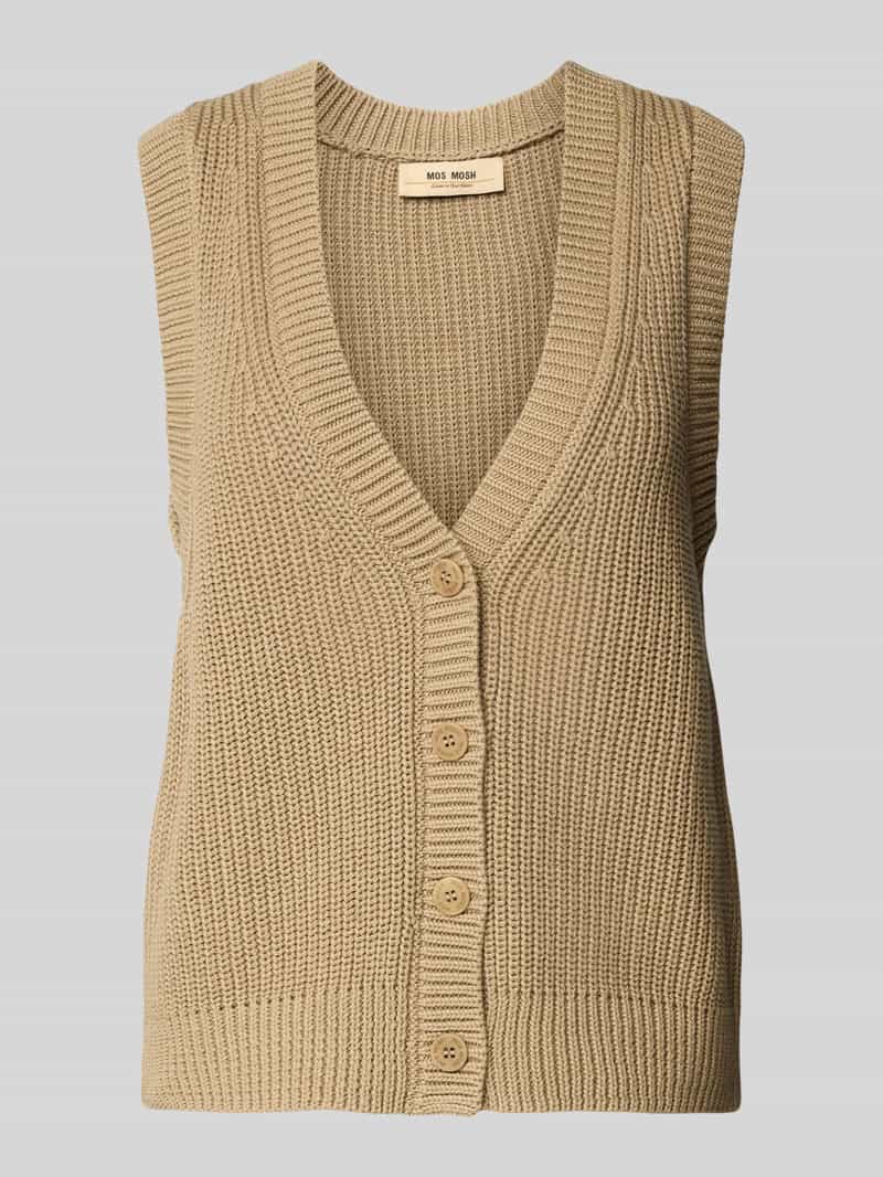 MOS MOSH Gilet met V-hals model 'Kirby'