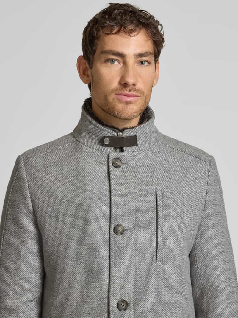 CINQUE Regular fit lange jas met opstaande kraag model 'Arsenal'