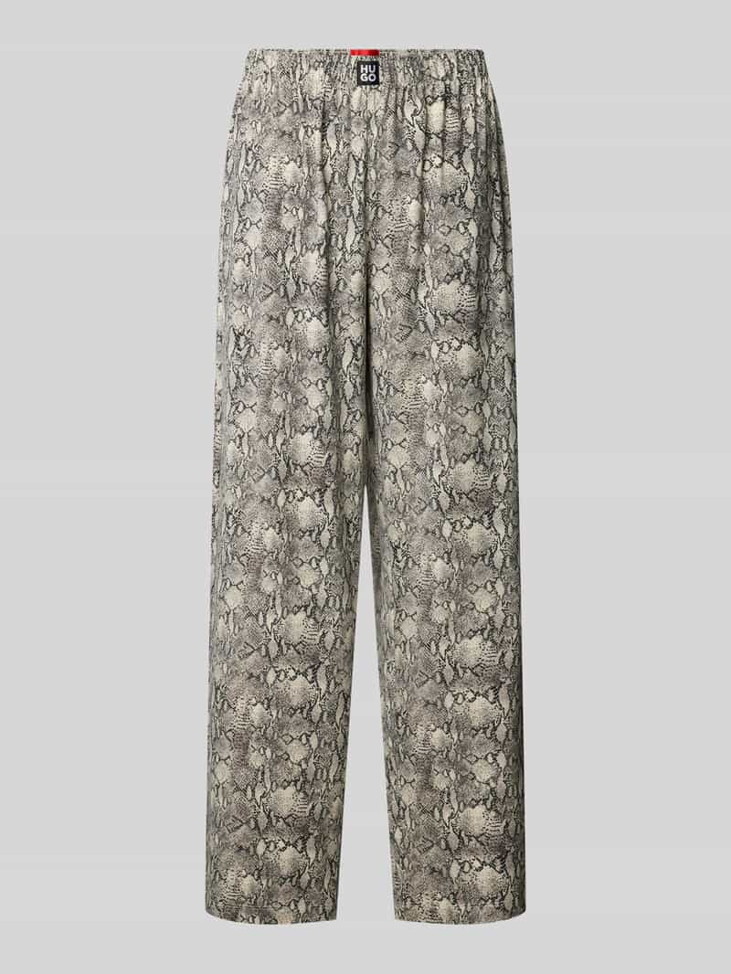 HUGO Straight leg pyjamabroek met elastische band model 'NIKA'