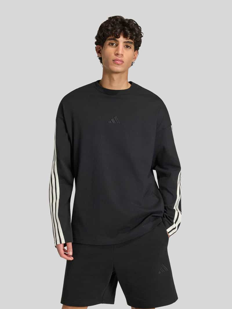 adidas Sportswear relaxed fit shirt met lange mouwen van puur katoen
