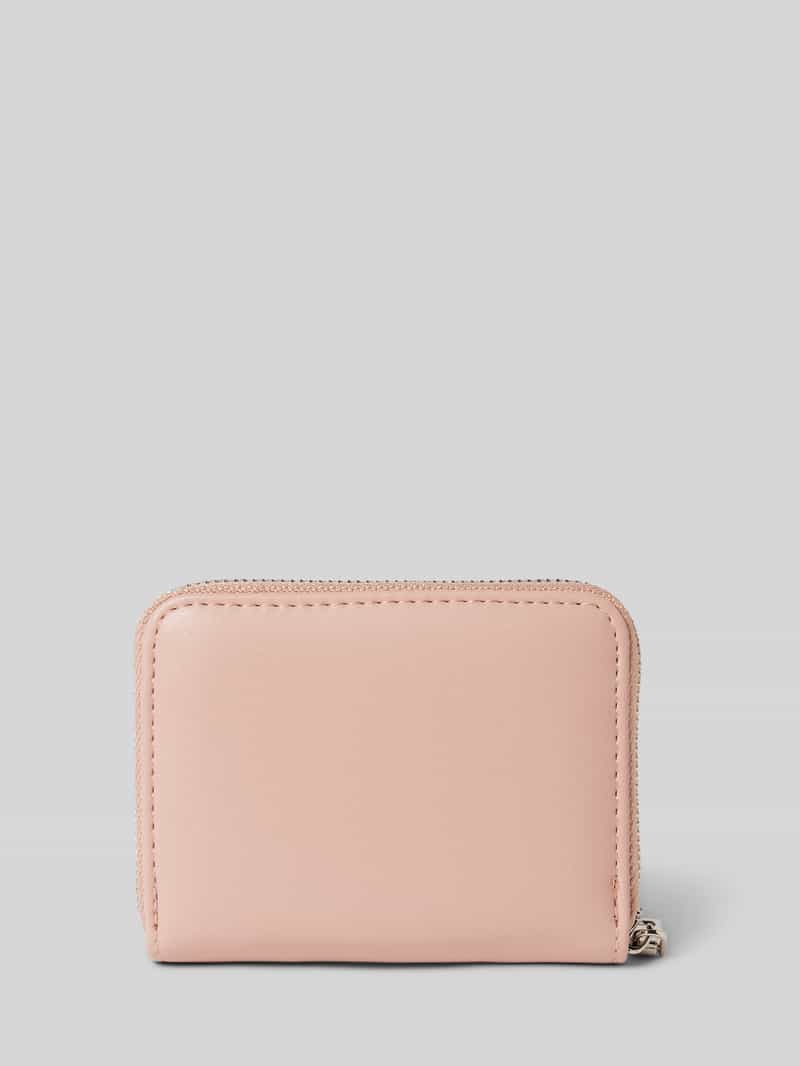 Seidenfelt Portemonnee met labeldetail model 'YLVA'