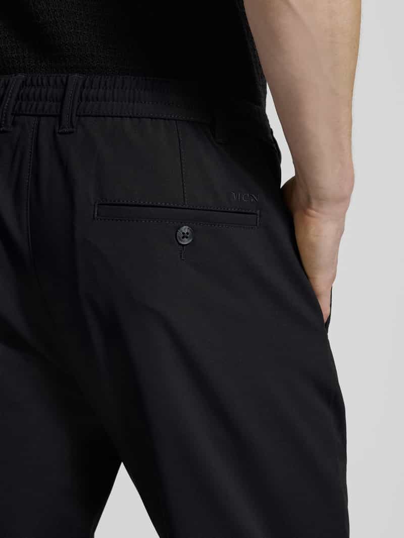 MCNEAL Tapered fit stoffen broek met tunnelkoord
