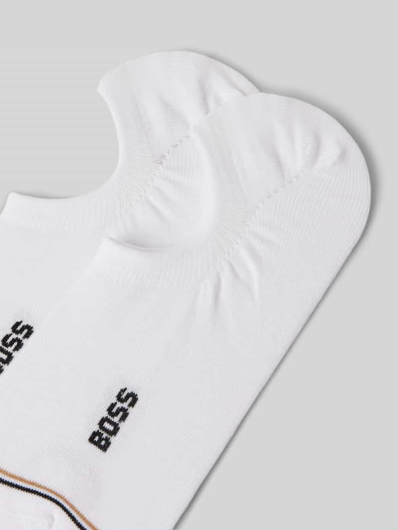 Boss Kousenvoetjes met labelprint in een set van 2 paar