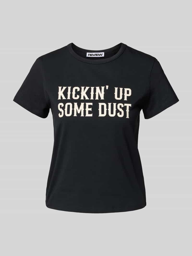 T-shirt met statementprint
