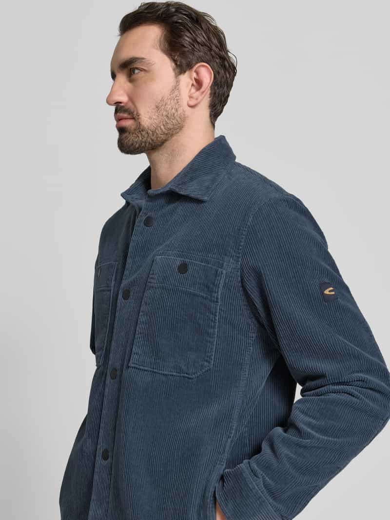 camel active Regular fit vrijetijdsoverhemd in ribcordlook