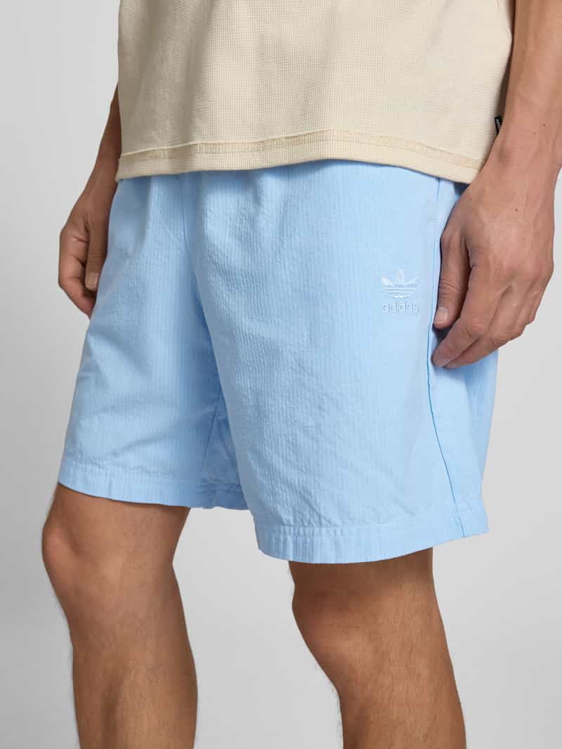 adidas Originals Korte relaxed fit broek met structuurmotief