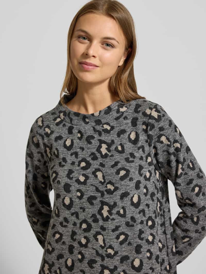 MORE & MORE Knielange jerseyjurk in all-over look