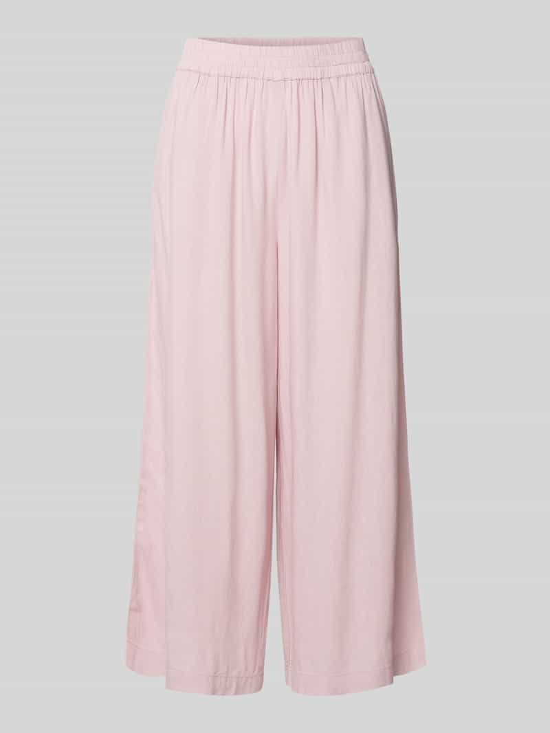 Pieces Loose fit culotte van een mix van viscose en linnen model 'PIA'