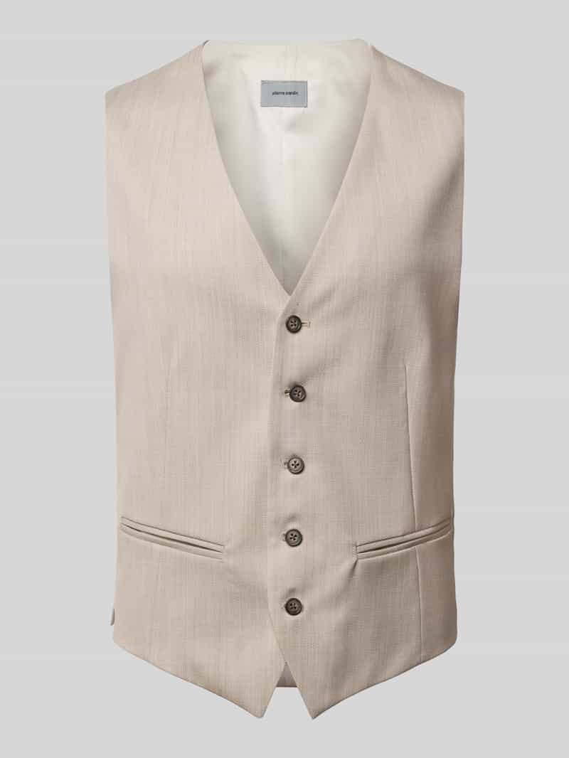 Pierre Cardin Gilet met paspelzakken model 'Hugo'