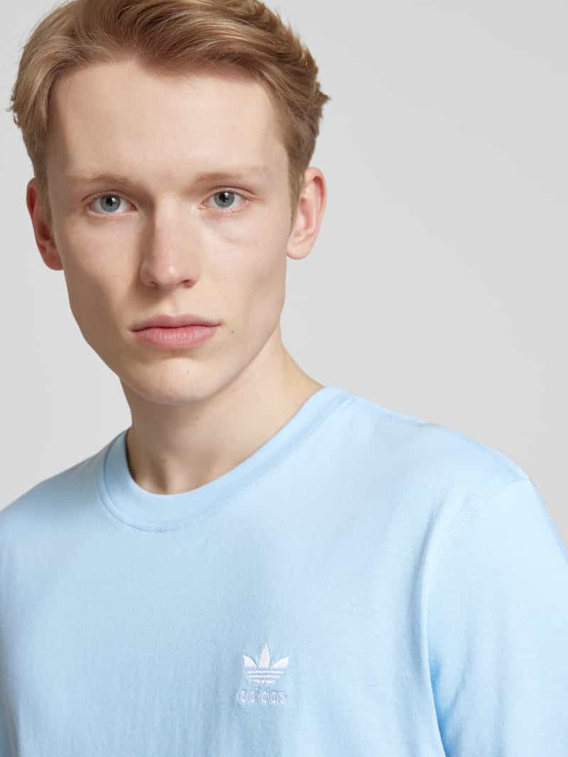 adidas Originals T-shirt met labelstitching en ronde hals