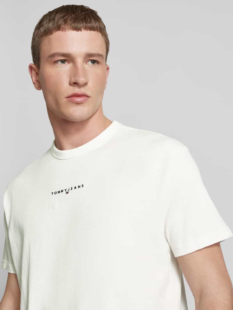 Tommy Jeans T-shirt met labelstitching
